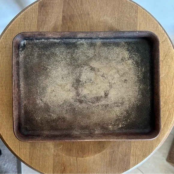 SOLD-Pampered Chef Family Heritage Stoneware 9x7 Inch Small Bar Pan Toaster Oven - Picture 2 of 9